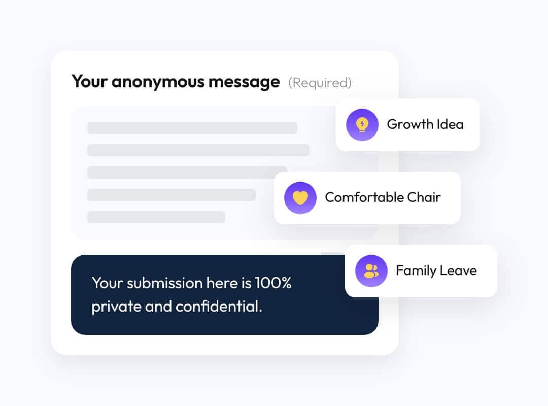 Anonymous suggestion box message view