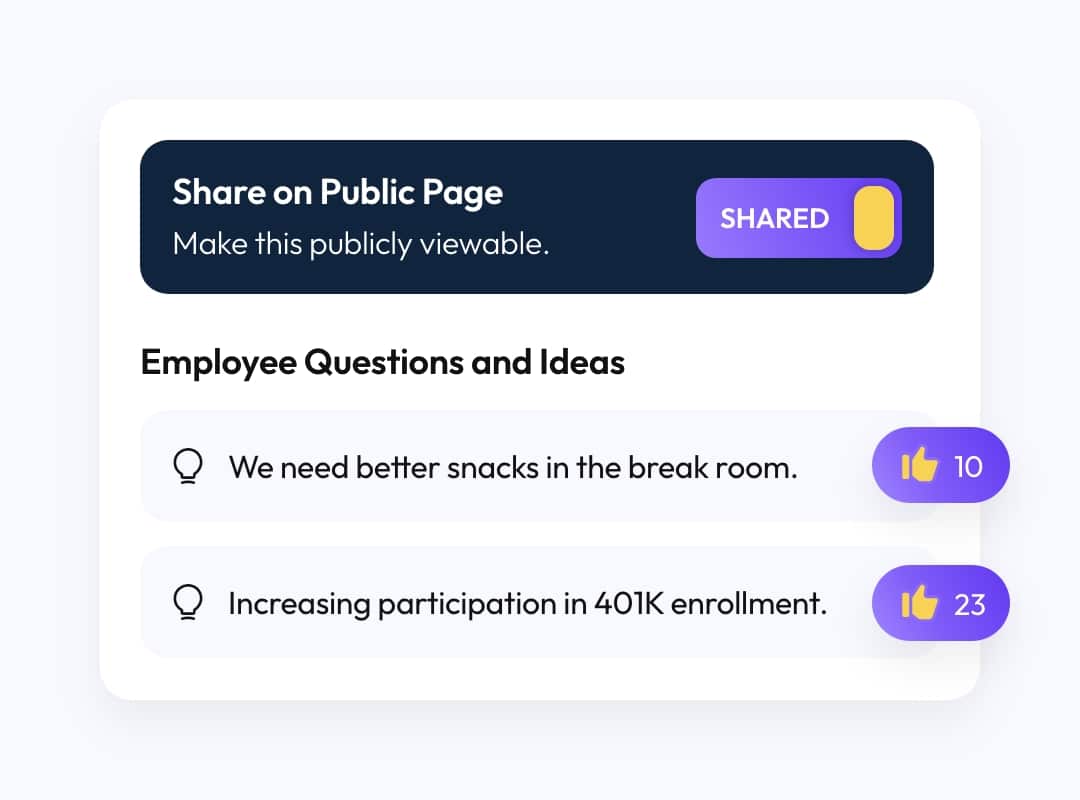Sharing the best ideas with the team