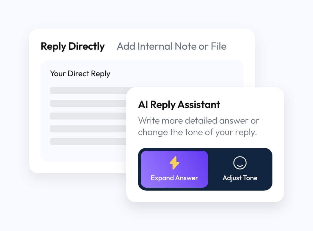 AI-assisted reply composer